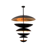Berlin Cascade  -  Large 42" Uplifting Pendant Chandelier - 14 Lights - 33246