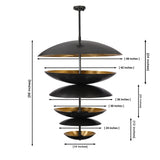 This is a custom payment listing created for the purchase of two custom lighting 6 Tier Brass Dome Disc Chandelier (33342) + Oslo Dining Light with Milky White Glass Bowls (32338)