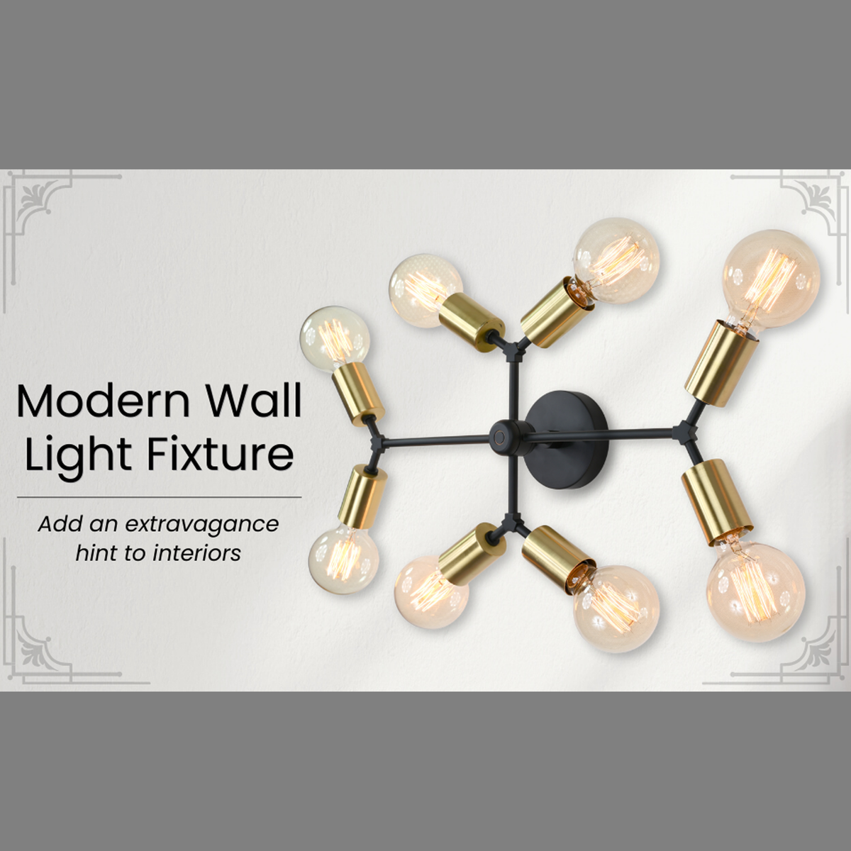 Sculptural Mid-Century Brass Wall Sconce | Customizable Statement Accent Lighting Fixture - 32519
