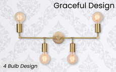 Customizable Brass Wall Sconce | Mid-Century Modern Linear Light Fixture Design - 32506