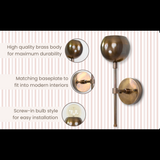 Elegant Goblet-Shaped Brass Wall Sconce | Customizable Vintage-Inspired Accent Lighting Fixture - 32526