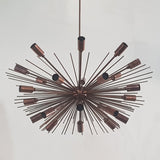 Modern Sputnik Chandelier Light | Customizable Brass Pendant Lamp | Mid Century Modern Ceiling Light Fixture | Industrial Statement Lighting - 32122