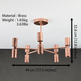 Stockholm Beacon Mid-century Chandelier - 10 Lights - 32179