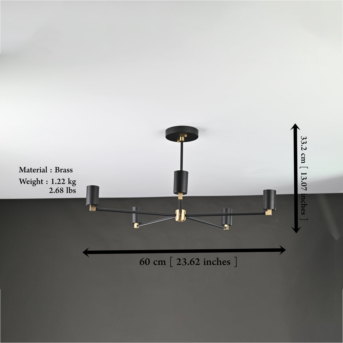 Athens Beacon - Ceiling Chandelier - 5 Lights - 32184
