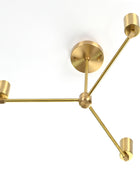 3 Arm Brass Chandelier 16