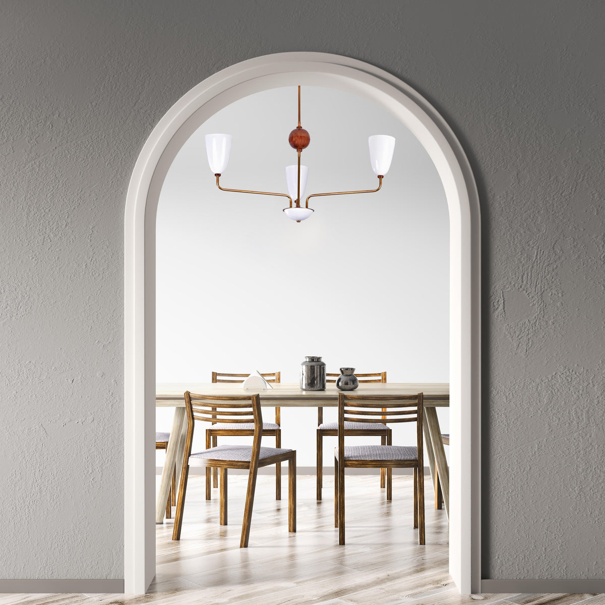 Rome Apex  -  Uplifting Chandelier - 3 Lights - 32215
