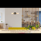 Mid-Century Modern Customizable Brass Wall Sconce | Sleek Cone Style Accent Lighting Décor - 32517