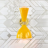 Mid-Century Diabolo Style Wall Sconce | Customizable Handcrafted Lighting Fixture for Modern Interiors - 32581