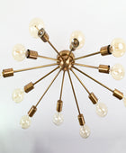 12 Arms Brass Sputnik Chandelier 30