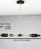 8 Lights Brass Pendant Lamp 33