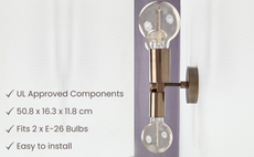 Customizable Mid-Century Modern Brass Wall Sconce | Sleek Minimalist Design - 32502