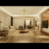 Modern Brass Sputnik Flush Mount Chandelier | Custom Handmade Ceiling Light | Mid-Century Design |  - 32116