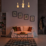 Diabolo Style Brass Mid-Century Modern Chandelier | Two-Way Ceiling Light | Customizable Pendant Lamp |  - 32234