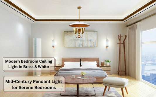 Raw Brass Disc Pendant Light – 3-Light Cone Chandelier | Handmade Brass Ceiling Fixture (24" x 36") | Mid-Century Modern Lighting 32474