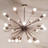 Industrial Brass Made, Brass Starburst Chandelier, Sea Urchin Chandelier Made of Brass, Large Sputnik Chandelier, 24 arms/Lights