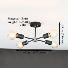 3 Arms Ceiling Light 15.5