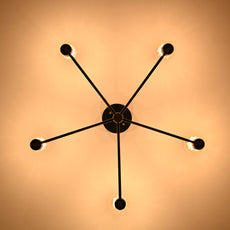 5 Arm Brass Sputnik Chandelier 23