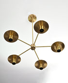 5 Arms Brass Pendant Light 25