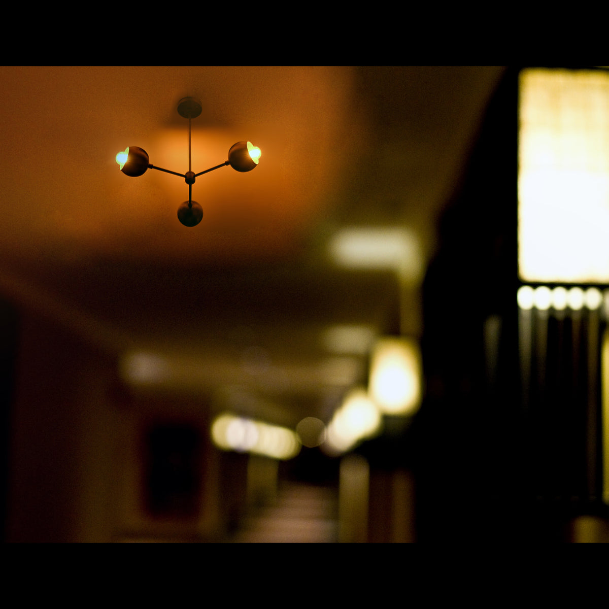 Modern 3-Light Brass Globe Chandelier – Artistic Ceiling Fixture with Sculptural Bowl Shades - 32194