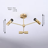 Copenhagen Beacon - Brass Chandelier - 6 Lights - 32207