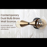 Mid-Century Modern Customizable Brass Wall Sconce | Sleek Cone Style Accent Lighting Décor - 32517