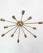 12 Arms Brass Sputnik Chandelier 30