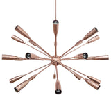 Industrial Brass Made, Sputnik Chandelier in Copper Patina, Ceiling Light Lamp, Sputnik Dinning Room Chandelier Mid Century lamp, Custom lamp 24 arms/Lights