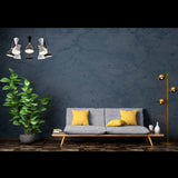 Modern 10-Light Black & White Chandelier – Dual Cone Sputnik Fixture with Brass Accents - 32221