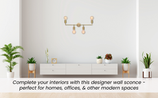 Customizable Brass Wall Sconce | Mid-Century Modern Linear Light Fixture Design - 32506