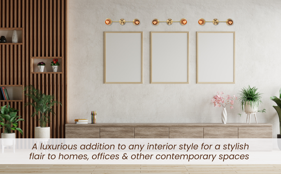 Contemporary Globe Brass Wall Sconce | Customizable Minimalist Design Fixture for Modern Interiors - 32529