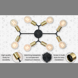 Sculptural Mid-Century Brass Wall Sconce | Customizable Statement Accent Lighting Fixture - 32519