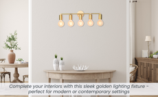 Vanity Light Fixture - Multi Lights - 5 Bulb - Mirror Light - Bathroom Light, Mid Century Light Sconce - Makeup light - Brass Wall Sconce