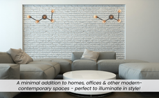 Geometric Modern Brass Wall Sconce | Customizable Designer Accent Lighting Fixture - 32520