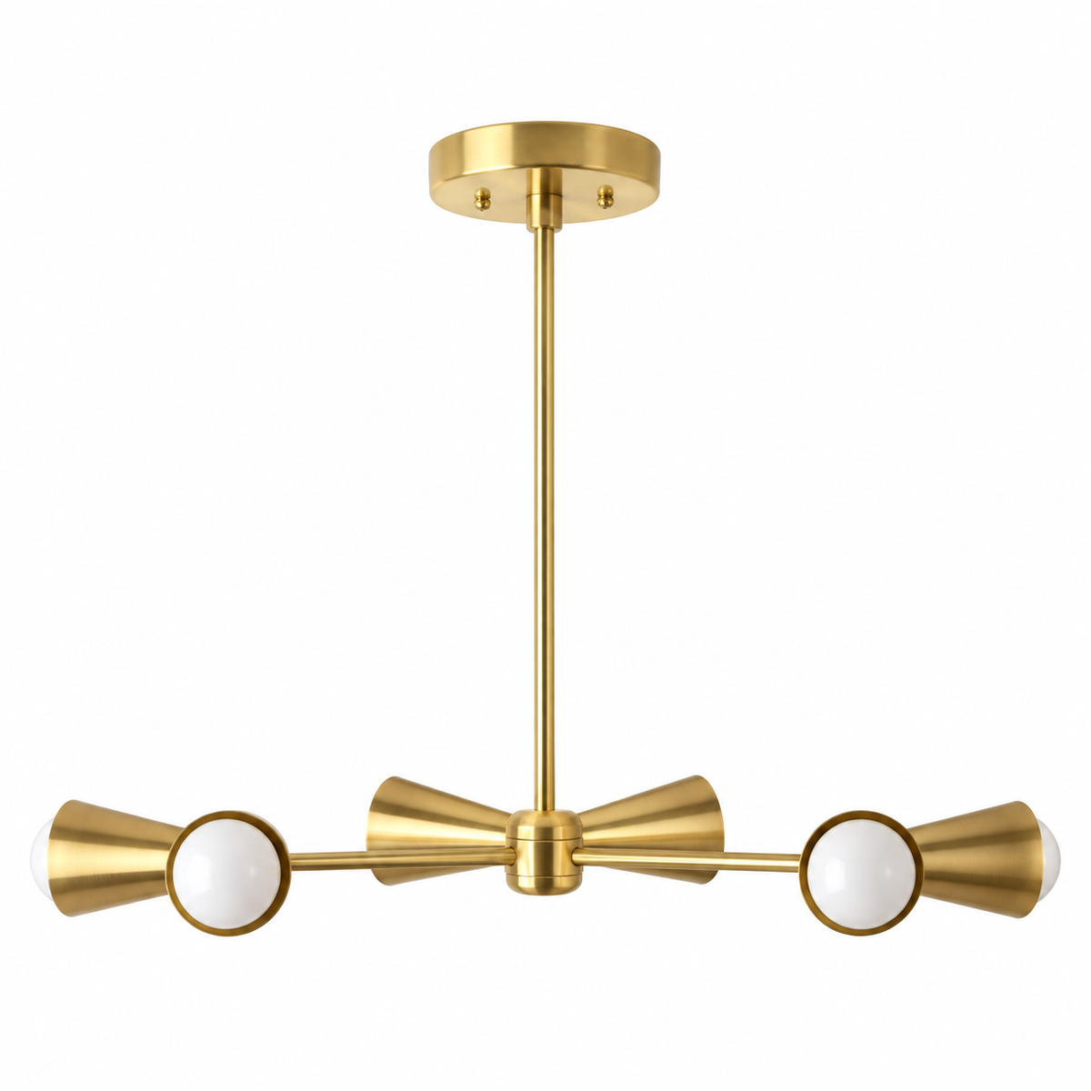 Porto Sculptural Cone Chandelier – 6 Light – 19 Inch – Model 62210