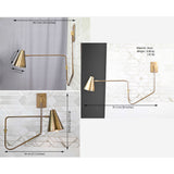 Mid-Century Swing Arm Wall Sconce with Cone Shade | Customizable Adjustable Modern Light Fixture
 - 32582