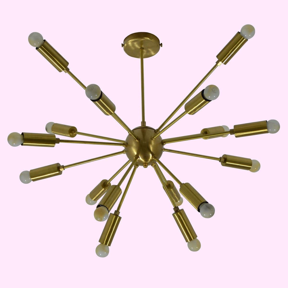 Mid-Century Modern Sputnik Brass Chandelier | Customizable Pendant Lamp Handmade Lighting Fixture - 32115