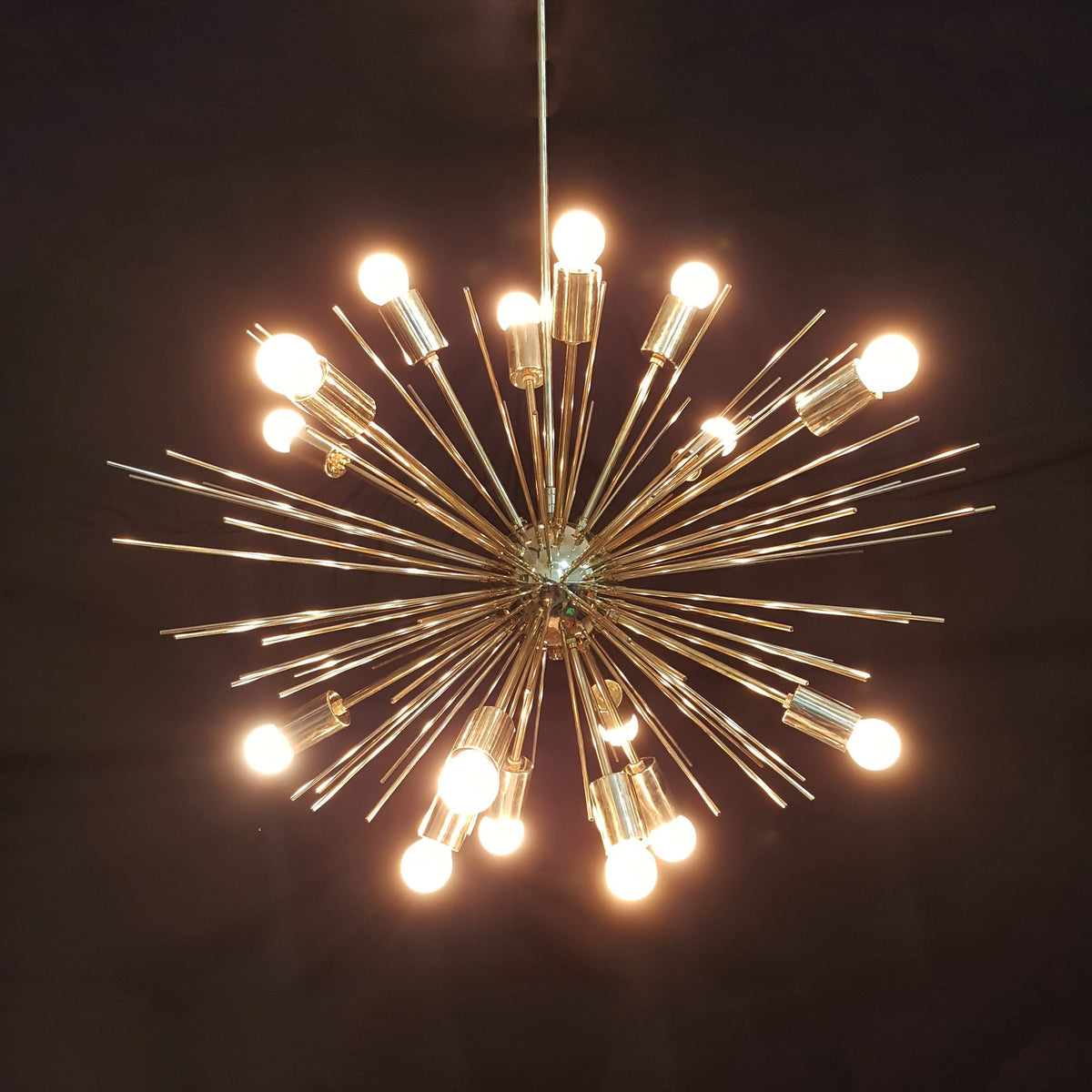 Industrial Brass Made, Brass Urchin Chandelier Lamp, Sputnik Ceiling Light, Brass Premium Modern Urchin Designer Light, Made of Brass, Decorative Light Fixture