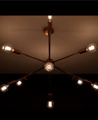 12 Arms Brass Sputnik Chandelier 36