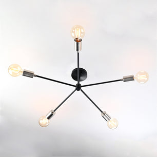 5 Arms Brass Sputnik Chandelier 25.5