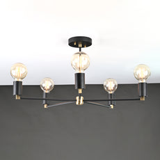 5 Arm Brass Sputnik Chandelier 23