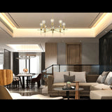 Luxury 10-Light Gold Sputnik Chandelier – Glam Ceiling Fixture with Radiant Globe Bulbs - 32186