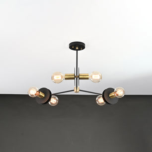 3 Arms Brass Pendant Light 22