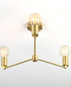 3 Arm Brass Chandelier 16