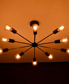 10 Arms Brass Sputnik Chandelier 30