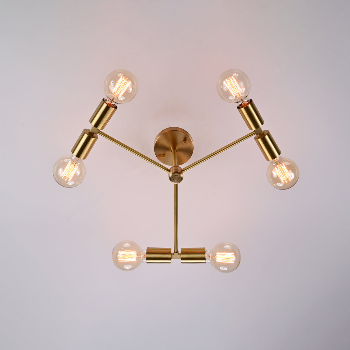 Copenhagen Beacon - Brass Chandelier - 6 Lights - 32207