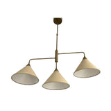 Sorrento Linen Cone Chandelier – 3 Light – 26 Inch – Model 62141
