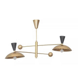 Portofino Sculptural Balance Arm Chandelier – 2 Light – 36 Inch – Model 62315