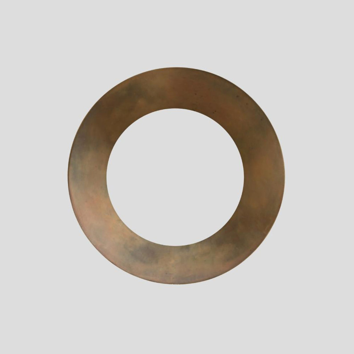 Brass circular ceiling mount plate – handcrafted solid brass fixture base for flush mount ceiling lights.