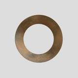 Brass circular ceiling mount plate – handcrafted solid brass fixture base for flush mount ceiling lights.