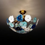 Athens Nova Agate - Flush Mount Chandelier - 4 Lights - 62629